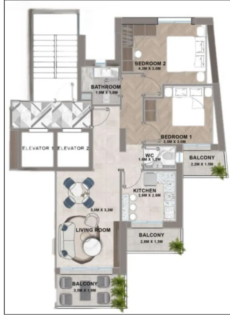 Apartment for sale in Hamra