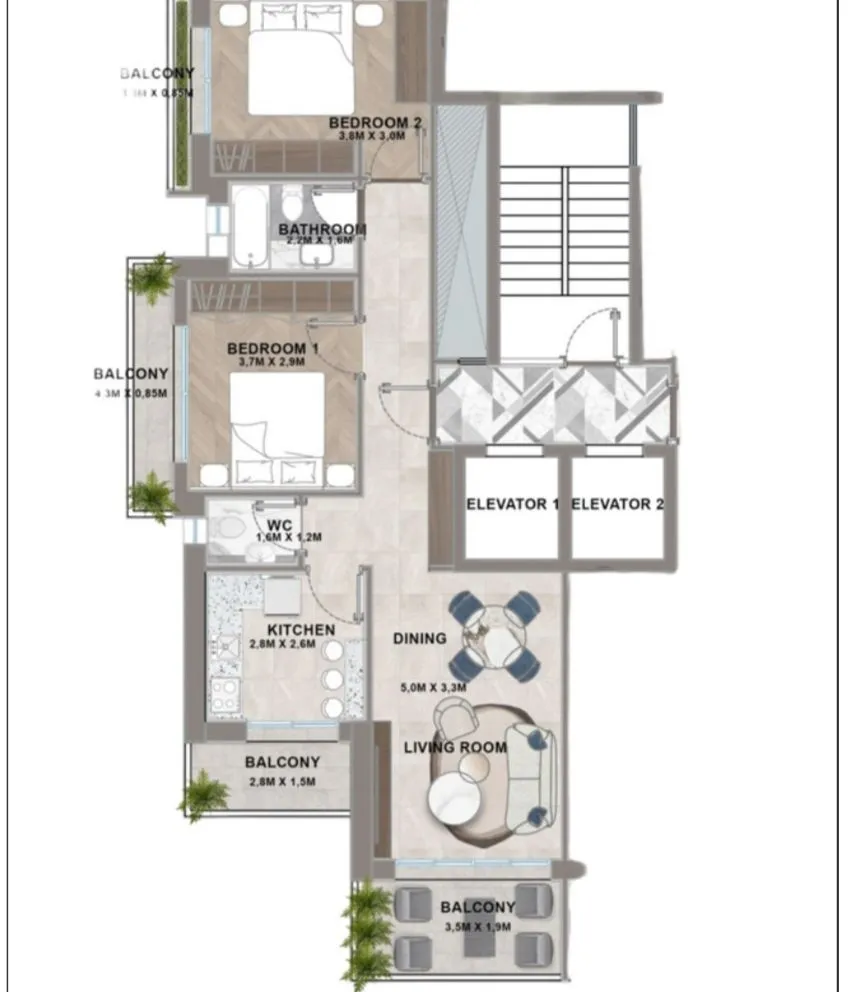 Apartment for sale in Hamra