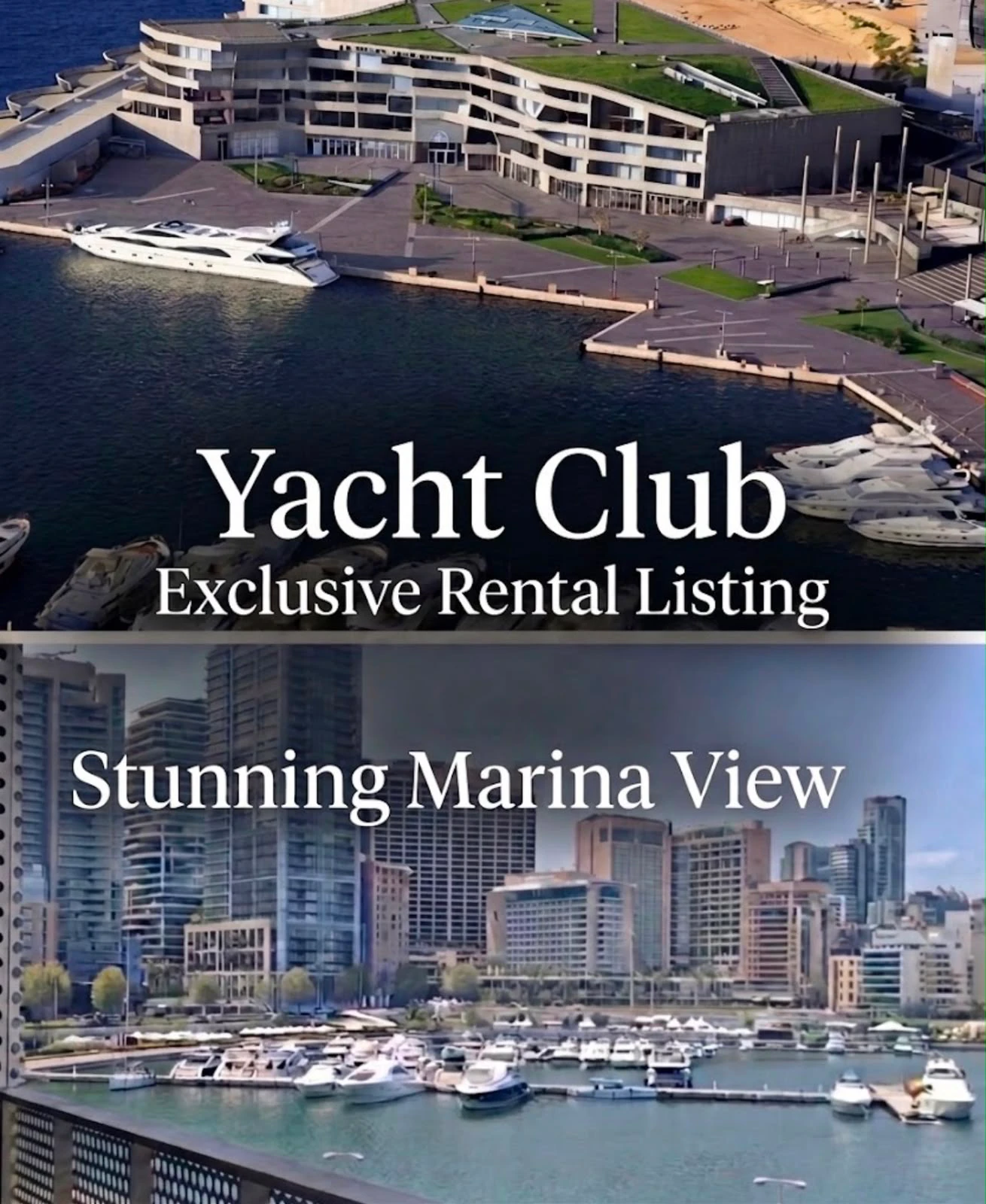 Waterfront Marina View apartment for rent