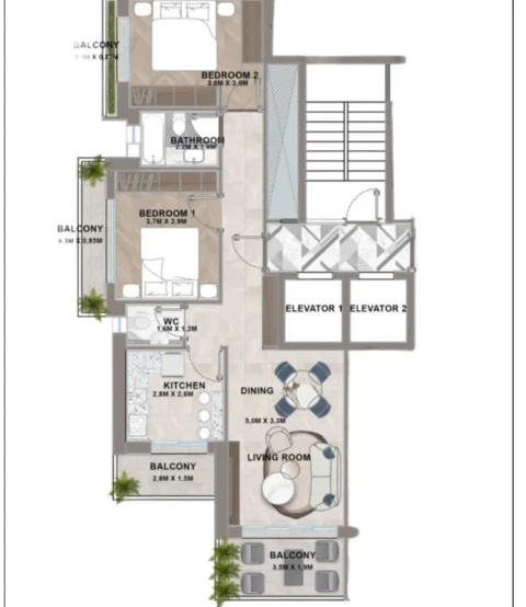 Apartment for sale in Hamra