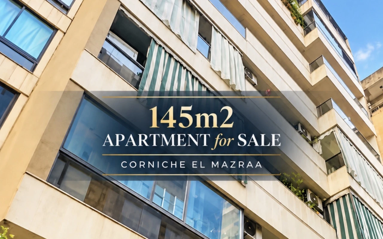 145m2 apartment for sale in Corniche el Mazraa